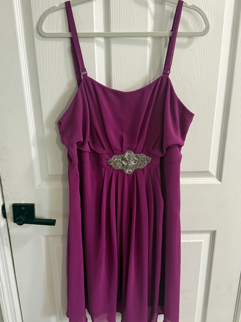 Torrid Purple Chiffon Embellished Empire Waist Cocktail Dress Size 18